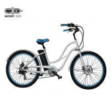 Hot Sale 7 Speeds Women Electric Bicycle 250W 36V Cheap Beach Cruiser Bike